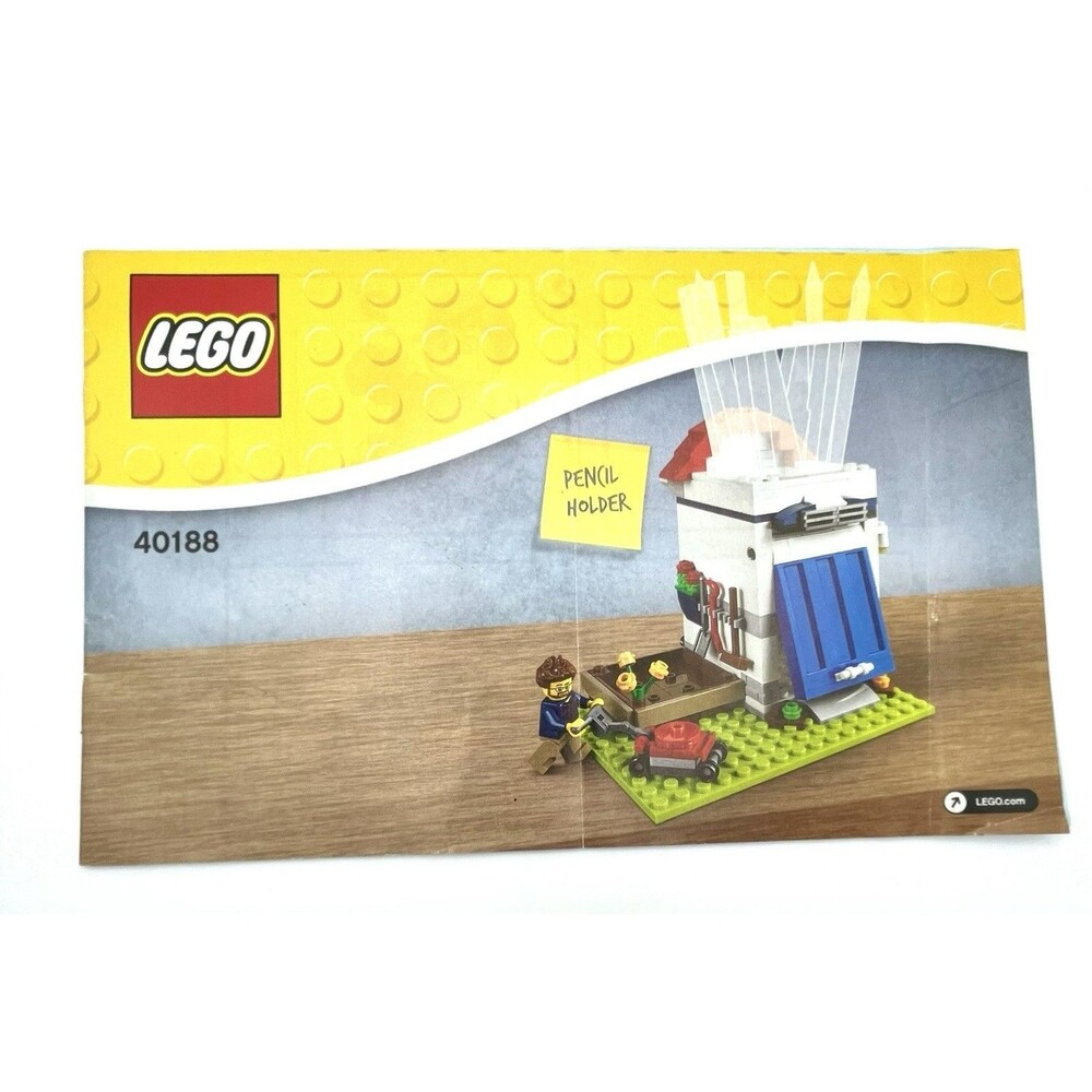 LEGO Manual Only 40188 Pencil Holder Paper Instructions